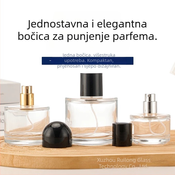 100 ml cilindrična staklena bočica za aromaterapiju, bočica za eterična ulja, difuzor, prazna bočica za parfemski sprej