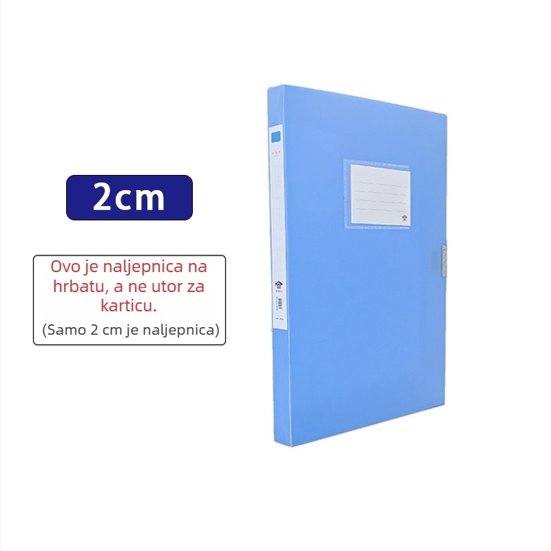 Debela PP plastična kutija za dokumente A4, za uredsko skladištenje, s logotipom