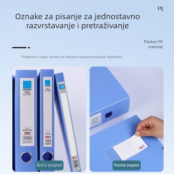 A4 kutija za dokumente, konstrukcija od jednog komada, otporna na padove, pohrana dokumenata u uredu