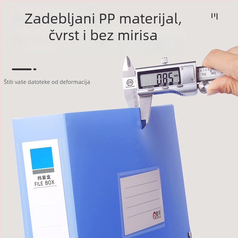 A4 kutija za dokumente, konstrukcija od jednog komada, otporna na padove, pohrana dokumenata u uredu