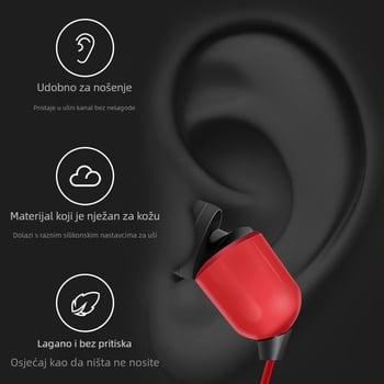 3 m žičane in-ear monitor slušalice s mikrofonom za mobitel i PC, pogodne za streaming i karaoke