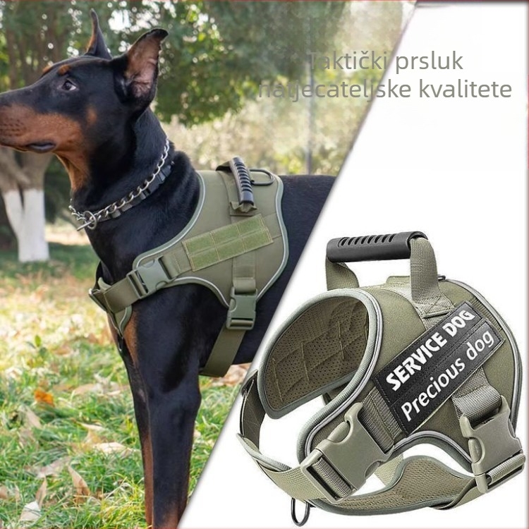 Profesionalni taktički harnes za velike pse, vanjska upotreba