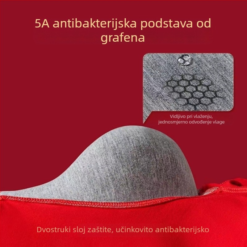 Muške crvene pamukne prozračne bokserice za Godinu zmaja, srednji pojas, dar za vjenčanje