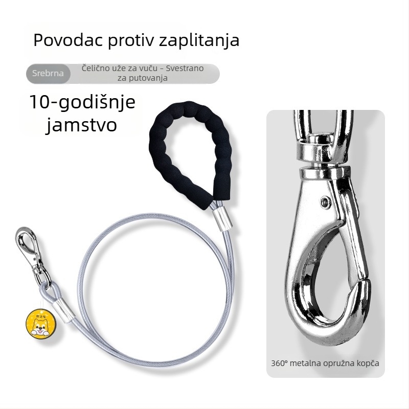 Remen za pse protiv zaplitanja za srednje i velike pse, vanjske šetnje