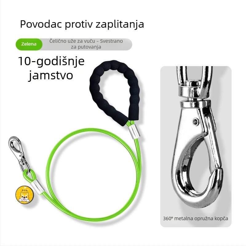 Remen za pse protiv zaplitanja za srednje i velike pse, vanjske šetnje