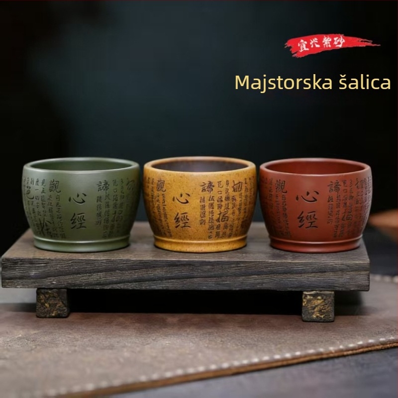 Šalica od Yixing ljubičaste glinene, ručna izrada, za kućnu upotrebu, čajni set, dar