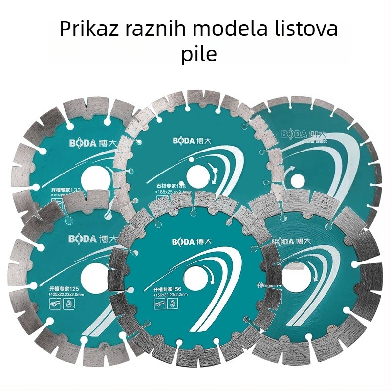 Diamantni disk za rezanje kamena, betona i mermera – suho rezanje i kanalenje