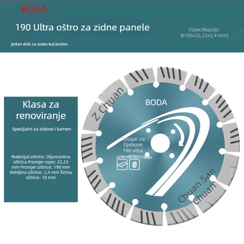 Diamantni disk za rezanje kamena, betona i mermera – suho rezanje i kanalenje