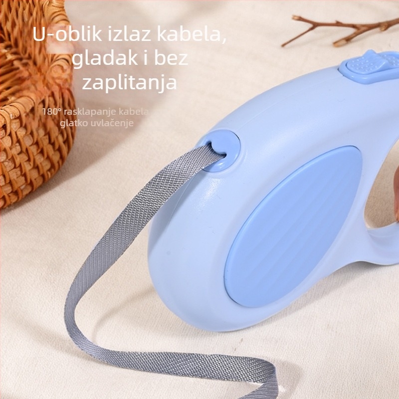 Automatski povodac za pse, za manje i srednje pse, sigurnosni dizajn