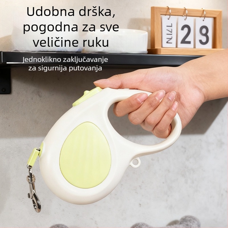 Automatski povodac za pse, za manje i srednje pse, sigurnosni dizajn