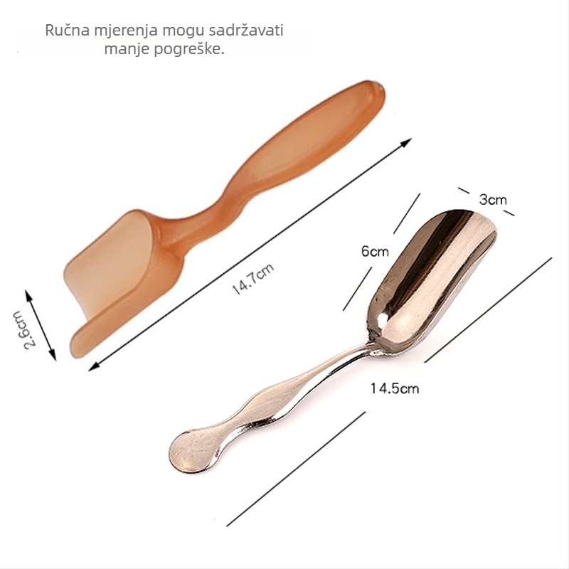 Nerđajući čelična čajna žličica, žličica za čajne listove i lopatica za čaj