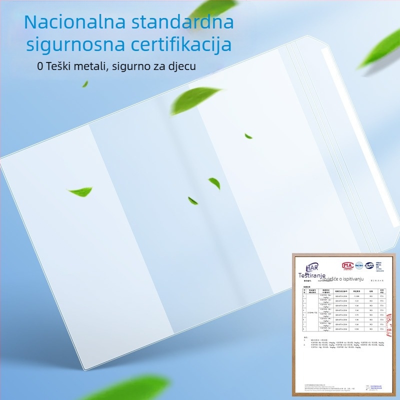 Ika proziran matni samoljepljivi zaštitni omot za knjige za B5 i A4, vodootporan i otporan na prljavštinu, zaštitni omot za učenike osnovne i srednje škole