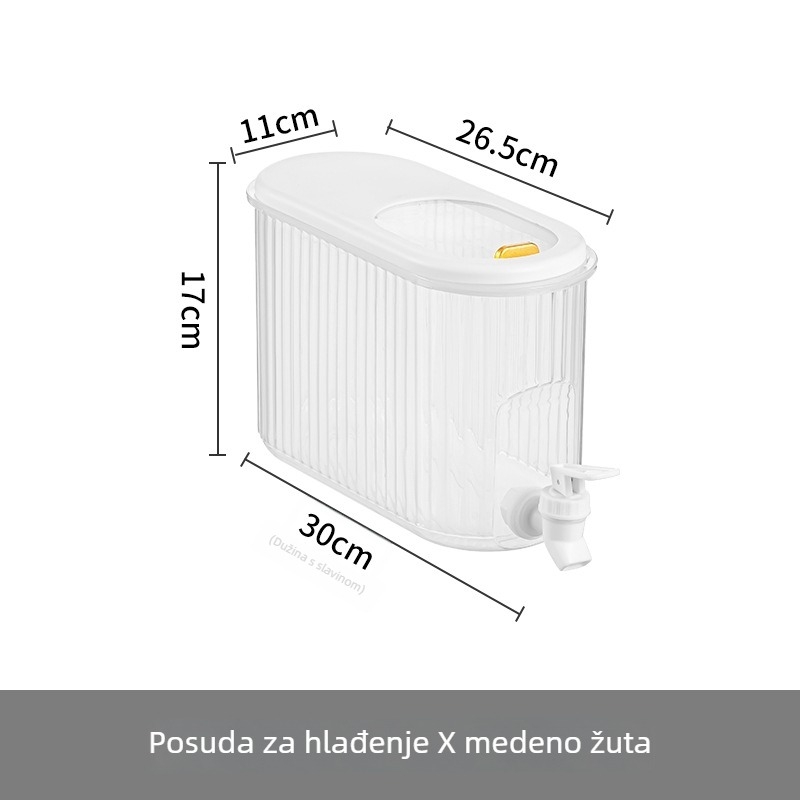 Karafa za hladnu vodu s izljevom – velika kapaciteta, pogodna za napitke, voćne čaje i hladnu infuziju