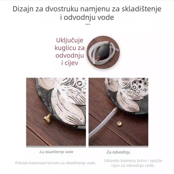Ručni keramički Kung Fu čajni set s čajnikom i šalicama u poklon kutiji – retro luksuzni stil