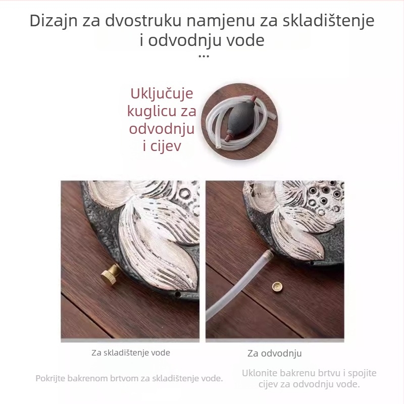 Ručni keramički Kung Fu čajni set s čajnikom i šalicama u poklon kutiji – retro luksuzni stil