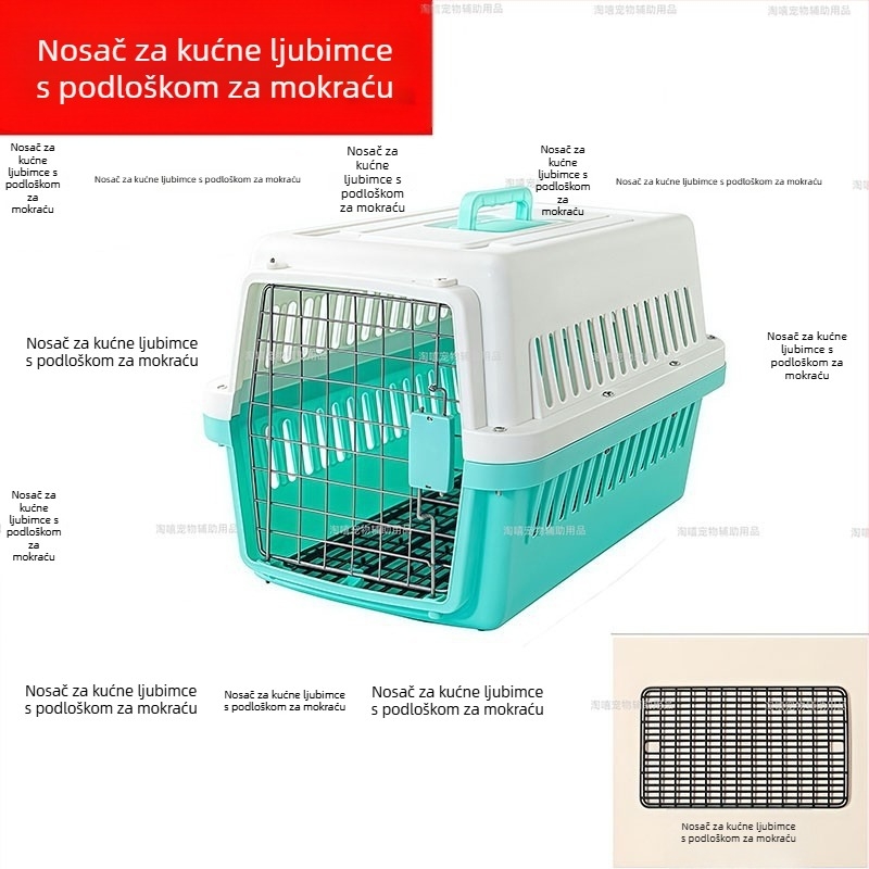 Transportna kutija za kućne ljubimce od tvrdog plastičnog materijala, za mačke i manje pse, prijenosni auto-kavez i kutija za putovanje avionom