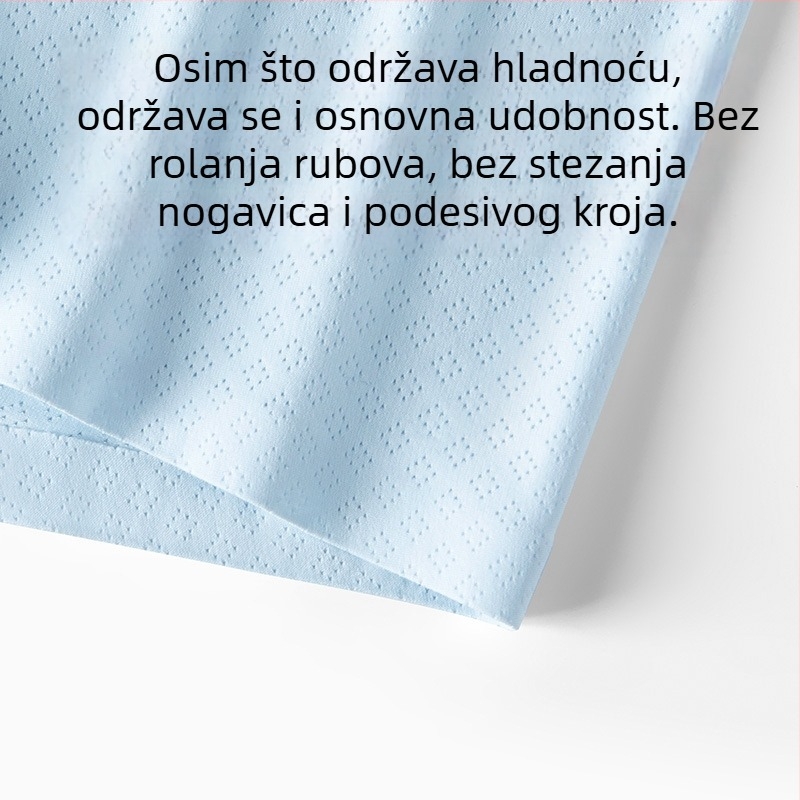 Muške bokserice Ice Silk, bezšivne, brzo se suše, antibakterijske, prozračne mrežaste, velike veličine