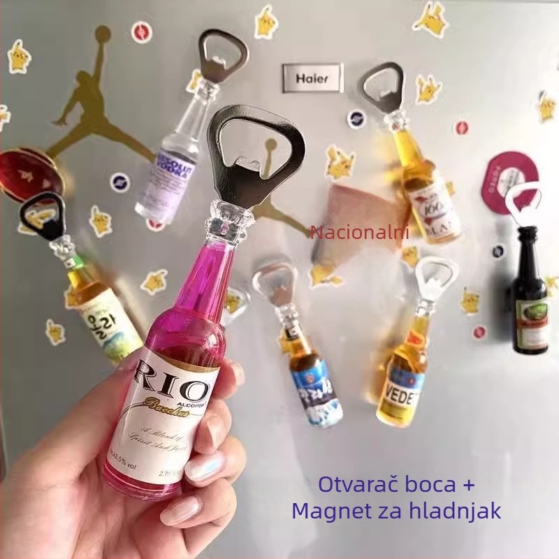 Kućni otvarač za pivo, višenamjenski otvarač za gazirana pića i personalizirani magnet za frižider