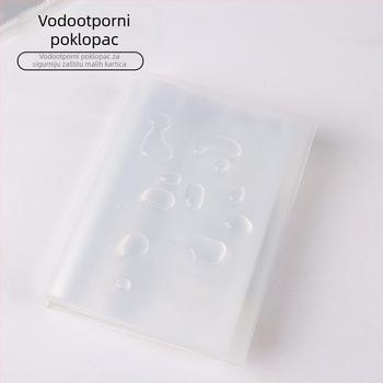 Prozirni album za kartice za nakit s 3×4 pretincima, za kartice veličine 3 inča, kompaktni Polaroid fotoalbum