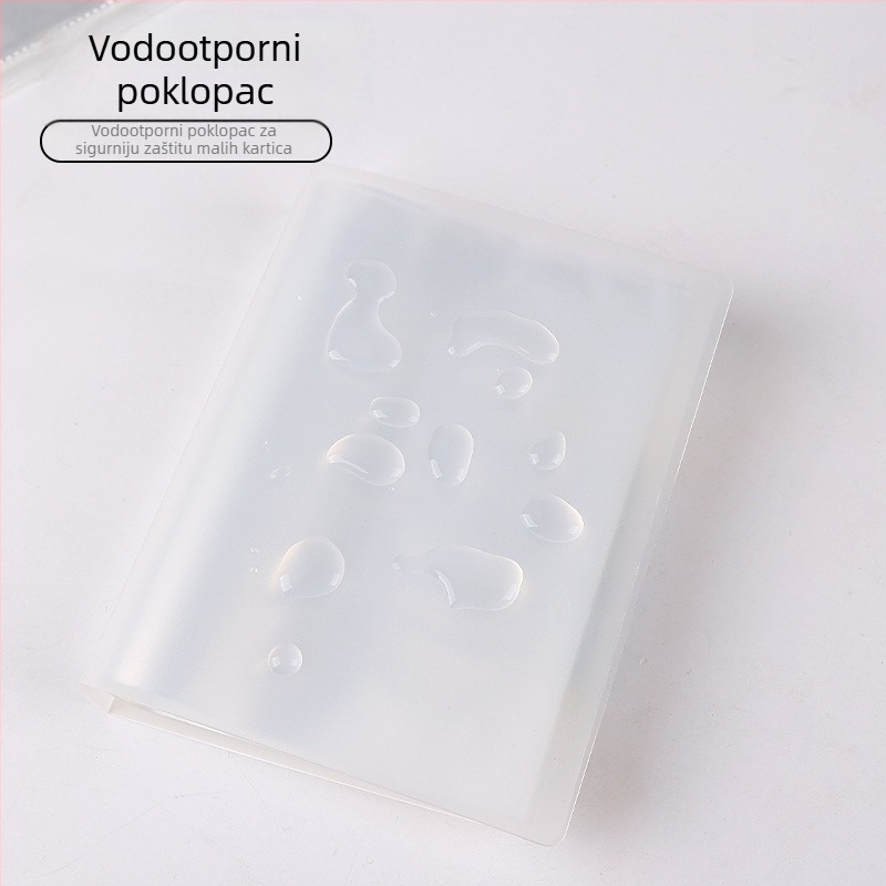 Prozirni album za kartice za nakit s 3×4 pretincima, za kartice veličine 3 inča, kompaktni Polaroid fotoalbum