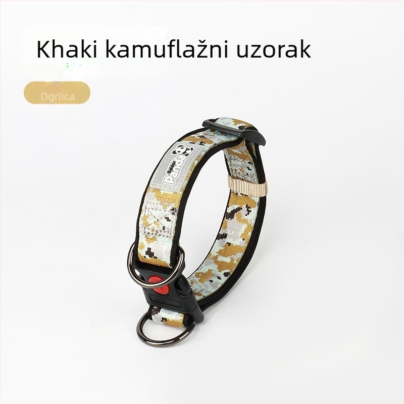 Povodac za srednje do velike pse, poput corgija, šiba inu, labradora i malinoisa, s ogrlicom za kućne ljubimce i prilagodljivim vratnim remenom.