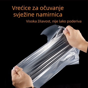 Vrećica za očuvanje svježine hrane, kućna uporaba, jednokratna, ekonomična, debela rolna vrećica za supermarket