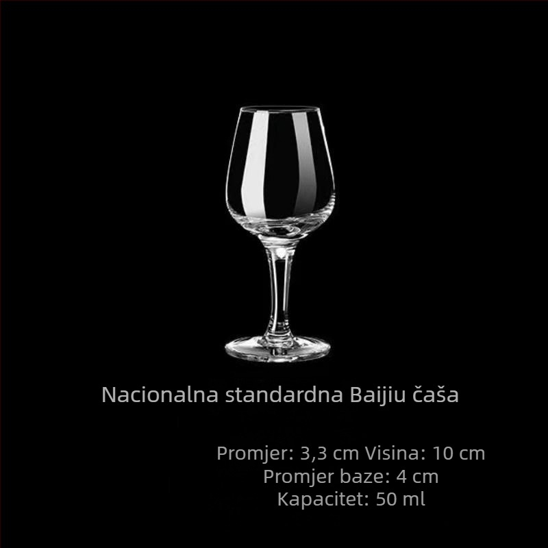 Kristalna čaša za žestoka pića, tulip degustacijska čaša 50 ml