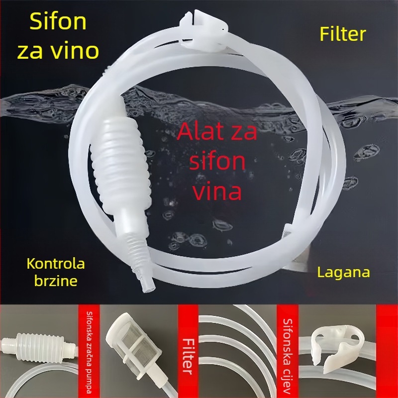 Automatski sifon za vino i žestoko, filtr od silikona za hranu, za kućnu upotrebu