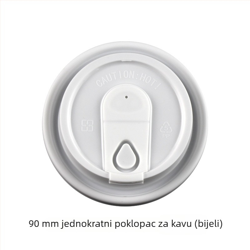Jednokratna debela izolirana dvostruka papirnata čaša za tople napitke, šalice za kavu u modernom stilu, jesen-zima