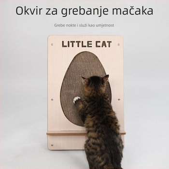 It Cubic ploča za grebanje mačaka, otporna na habanje i grebanje, uspravna mačja igračka, valoviti karton, produžena, dvostrana i zamjenjiva površina