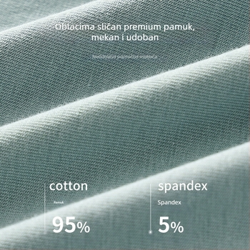 Nove muške bokserice od pamuka – prozračne, srednji pojas, jednobojne