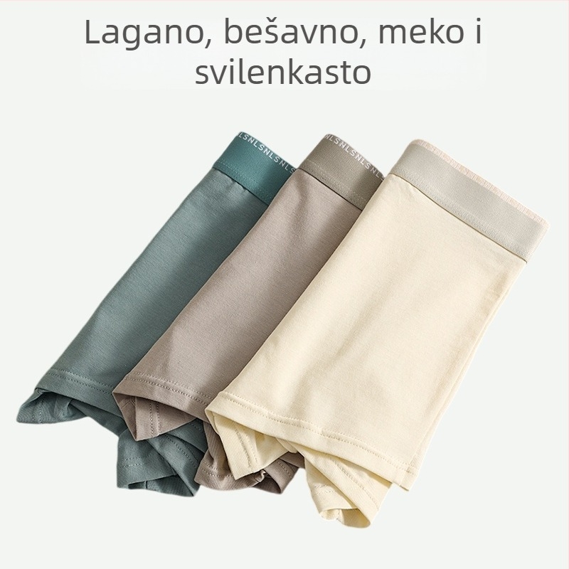Nove muške bokserice od pamuka – prozračne, srednji pojas, jednobojne