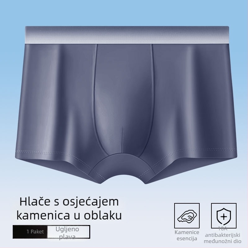 Muške pamučne bokserice s antibakterijskim svojstvima, prozračne, s gradijentnim uzorkom, srednjeg pojasa, udobne