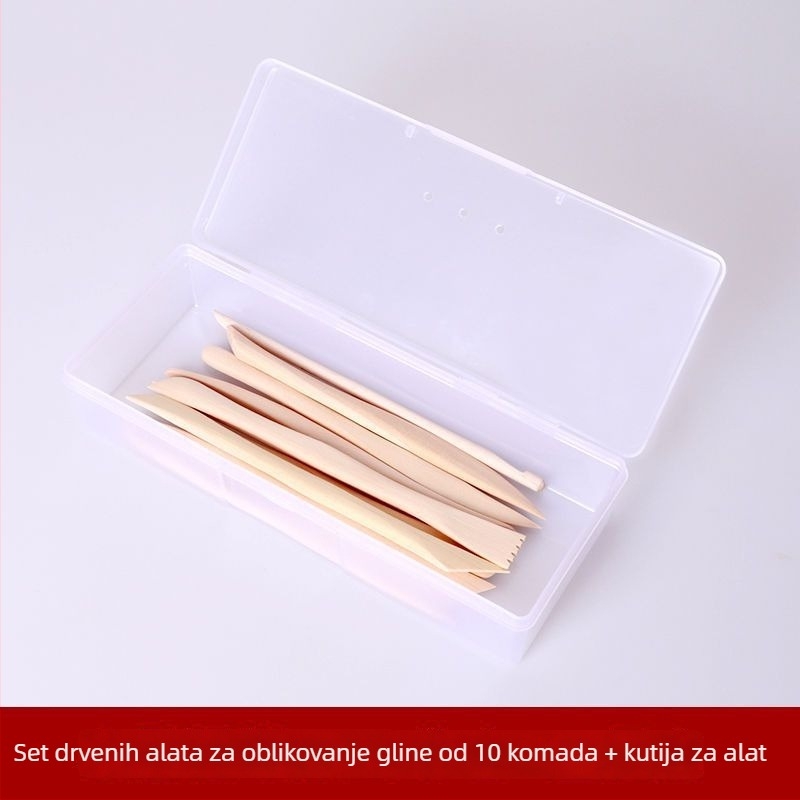 Set alata za modeliranje gline s rezacima i mekom polimernom glinom