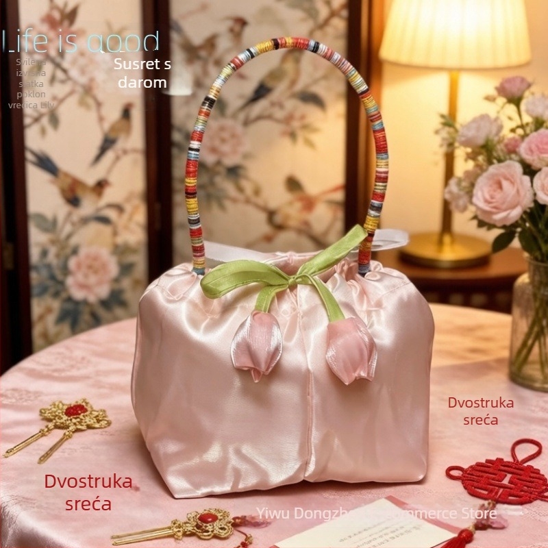 Vrećica za svadbene bombone, luksuzno pakiranje poklona, dar za djeverušu, platnena torbica za rođendane i dječje poklone