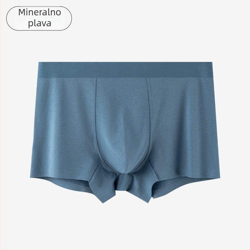 Muške boxerice od 80S dugovlaknastog pamuka, antibakterijske i prozračne, podstava prepona od morusove svile, boxerice