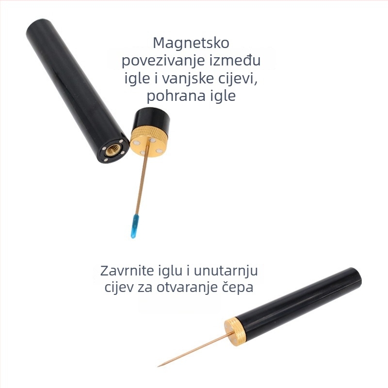 Igličasti pneumatski otvarač boca, kreativan i stiliziran otvarač za vino, brzo otvaranje, prenosni kućni otvarač