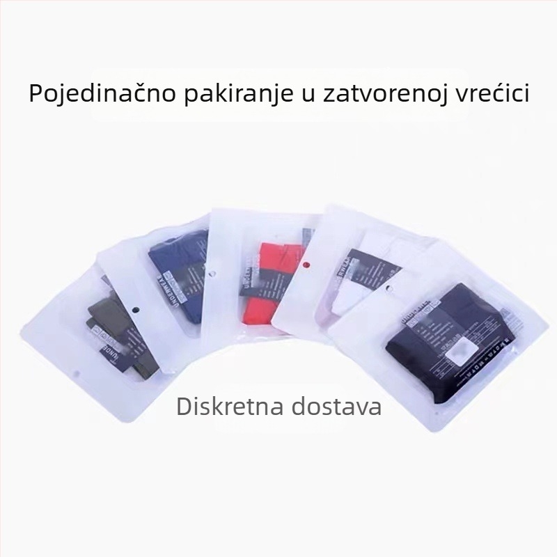 Muške gaće Ice Silk, prozračne, tanke, niskog struka