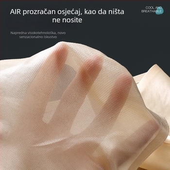 Bezšivne muške gaćice od ledeno svile, 3D kontura džep, prozračne, visoka elastičnost