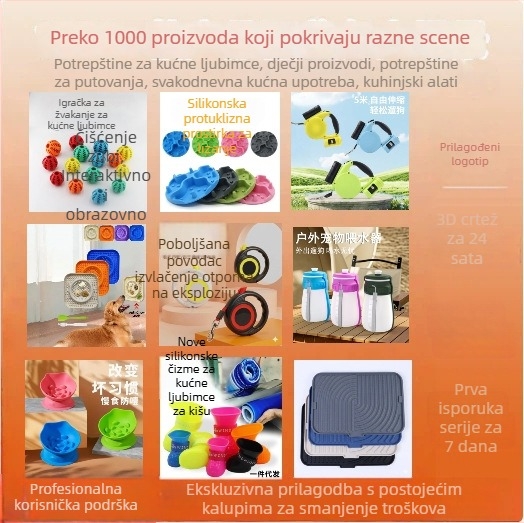 Silikonska posuda za sporo hranjenje za kućne ljubimce, s podlogom za lizanje, protiv gušenja i prosipanja, za pse i mačke
