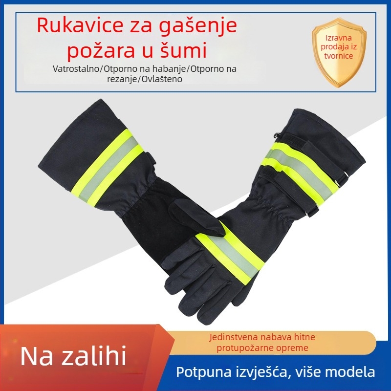 Rukavice za šumarstvo i požar – otporne na visoke temperature, duge rukave, vodootporne, toplinski izolirane, zaštitne rukavice za šumare