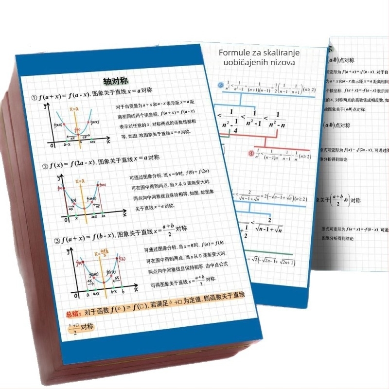 24 naljepnica o temama trigometrijskih funkcija i nizova za srednjoškolce – grafovi funkcija, ključne matematičke pojave, bilješke za učenje i naljepnice za izvrsne učenike