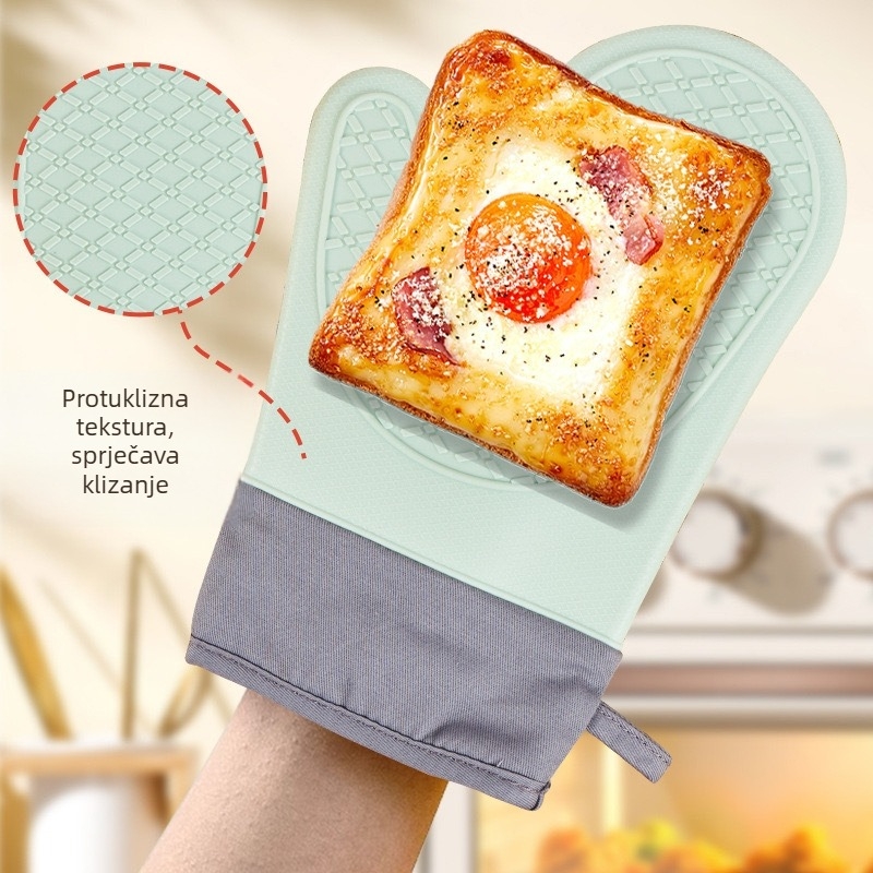 Star Chef silikonske izolacijske rukavice za pečenje, 29 cm, otporne na visoke temperature, protuklizne, za mikrovalnu i pećnicu
