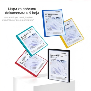 A4 organizator dokumenata s prozirnim PP razdjelcima za dokumente i testne radove