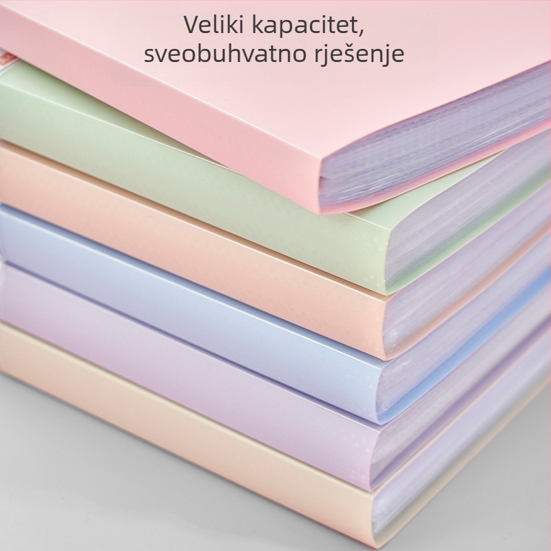 A4 prozirni PP dokumentnik s džepovima; mapa za diplome i dokumente, mapa za note