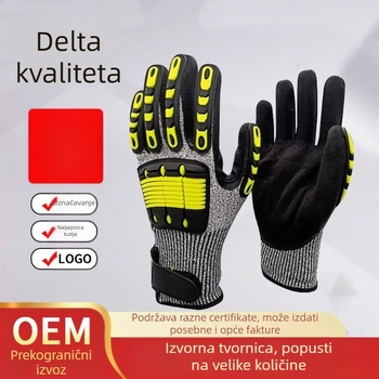Delta rukavice protiv udara i rezanja s nitrilnim premazom, D-razred, za rukovanje