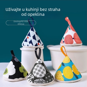 Izolirane kuhinjske rukavice od pamuka sa crtić uzorkom