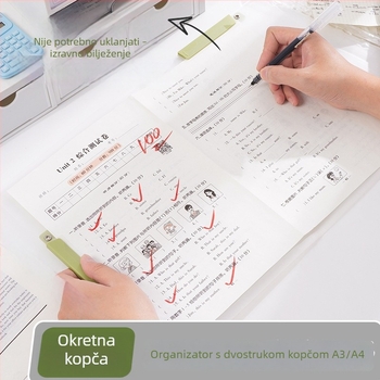 Dvostruka okretna mapa za dokumente A4 s povlačnim šipkama