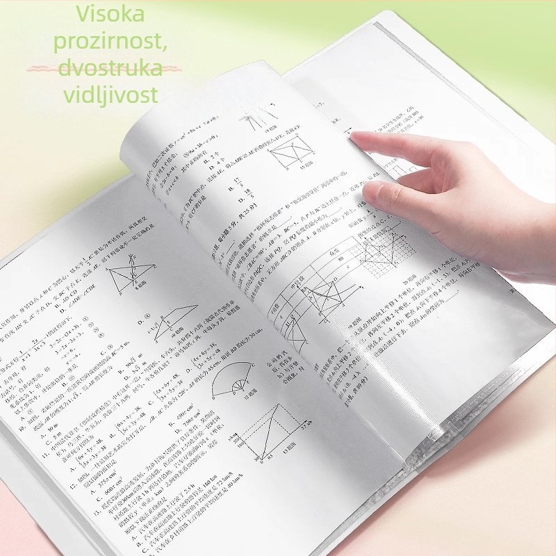 Deli A4 dokumentni folder s prozirnim umetcima za ispitne radove, višeslojni organizator dokumenata