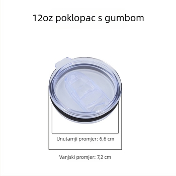 Proziran plastični poklop za automobilsku čašu 20oz/30oz, push poklop i poklop za slamku